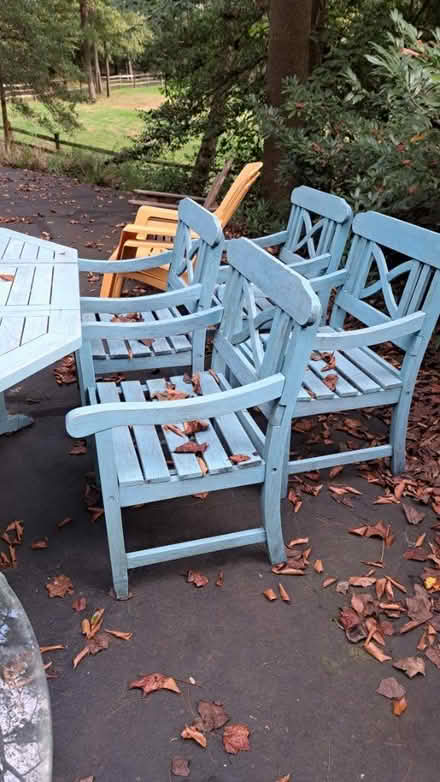 Photo of free Outdoor Patio Table & 4 Chairs (Fairfax Station) #2