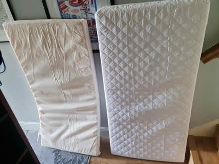 Photo of free Cot bed, mattresses and sheets (SW16) #3