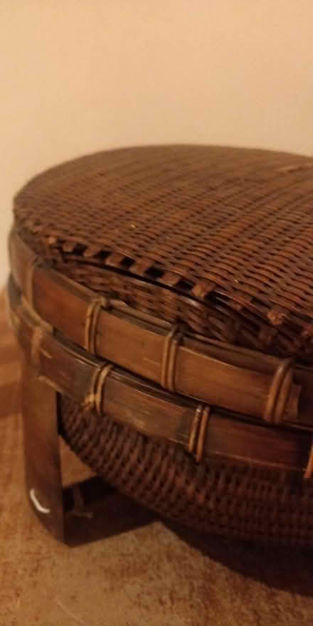 Photo of free Woven basket with lid (Crouch End N8) #4