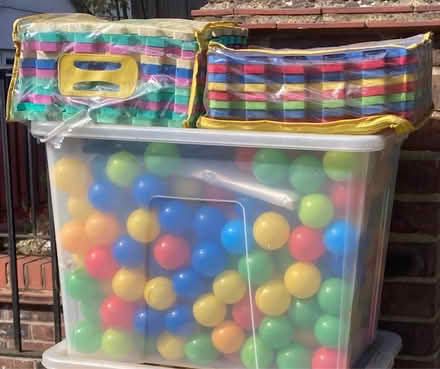 Photo of free plastic balls and number squares (Croydon) #2