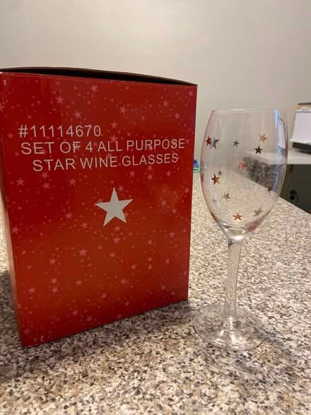 Photo of free Set of Four Star Wine Glasses (Arlington Near Stratton) #1