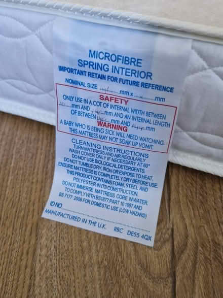 Photo of free Kids mattress (Woodside Park N12) #1