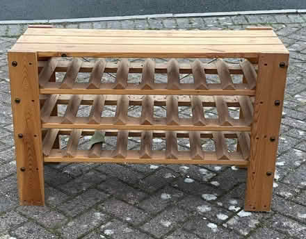 Photo of free wooden wine rack (Newton Hall DH1) #1