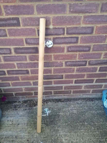 Photo of free Wooden handrail with brackets (Stewkley LU7) #1