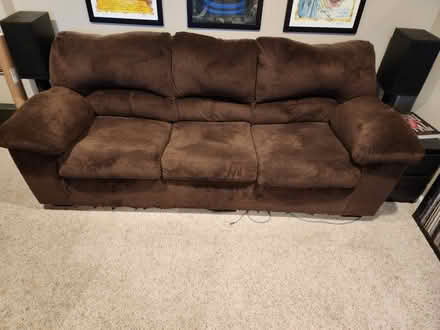 Photo of free 84" Brown Sofa (Asbury Park) #1