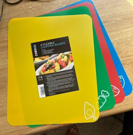 Photo of free Set of four flexible chopping boards. (Riverside B98) #1
