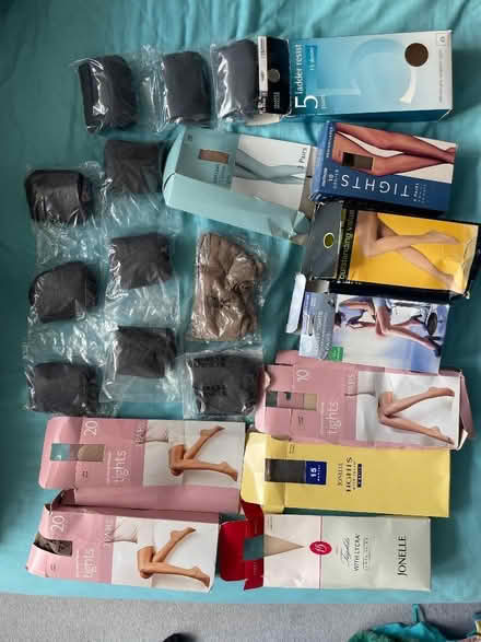 Photo of free 20+ pairs of unused tights in opened packets. (Wokingham RG41) #1