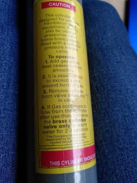 Photo of free Co 2 cannister refill hambleton bard (New Stapleford NG9) #3