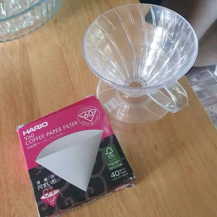 Photo of free V60 coffee filter with some papers (Letchworth SG6) #1