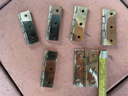 Photo of free 6 Brass door hinges (Abingdon-on-Thames OX14) #1