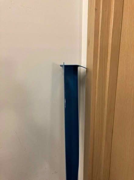 Photo of free 2, 72" blue metal bin rails (Canyon Park Business complex) #3