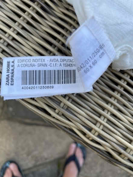 Photo of free 600x600 cushion filler pads x2 (Sutton) #2