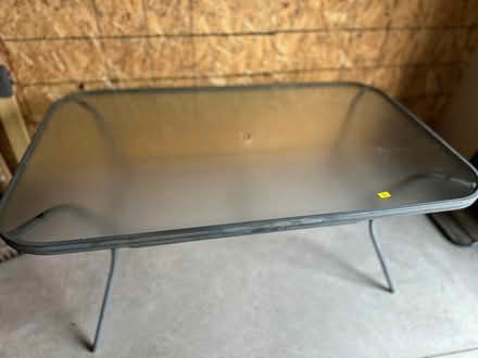 Photo of free Patio glass table (Off McNeely) #1