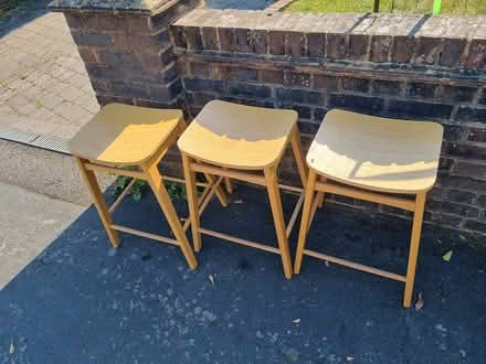 Photo of free Wooden bar stools (Dorking) #3