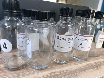 Photo of free 25 glass bottles, capacity 60mls each (Chalker's Corner TW9) #1
