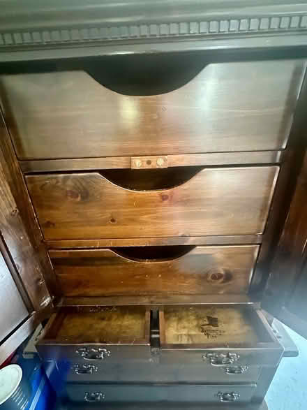 Photo of free Bennington Pine Armoire (Randolph) #1