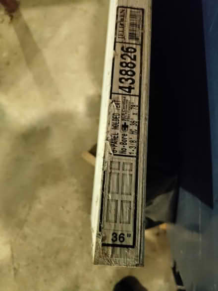 Photo of free 6 panel door new 36x78 (Norton MA) #2