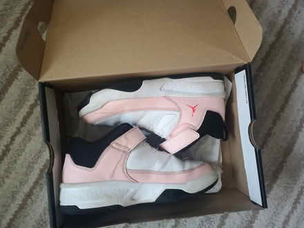 Photo of free Pink and white Jordan trainers (Bermondsey SE16) #2
