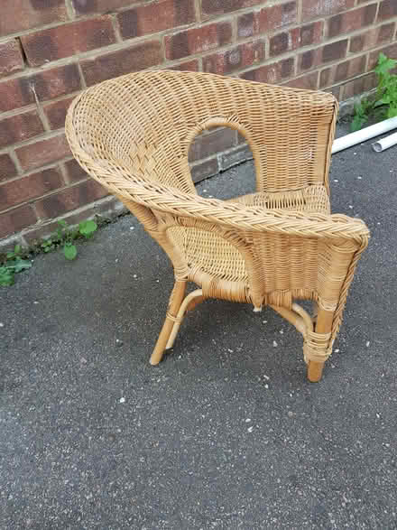 Photo of free Childs wicker chair (ME16 Allington) #2