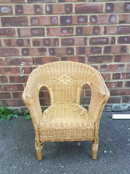 Photo of free Childs wicker chair (ME16 Allington) #1