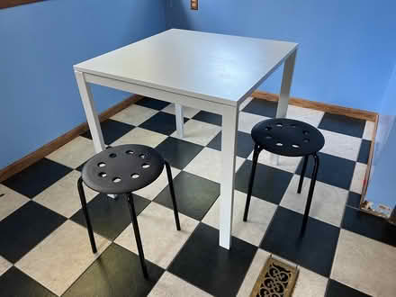 Photo of free small kitchen table and stools (North Capitol Hill) #1