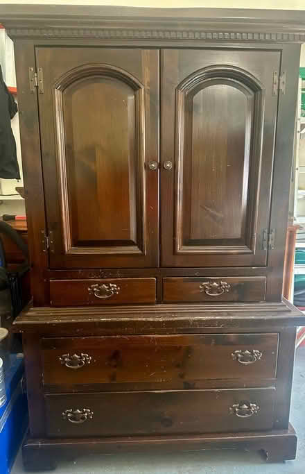 Photo of free Bennington Pine Armoire (Randolph) #2