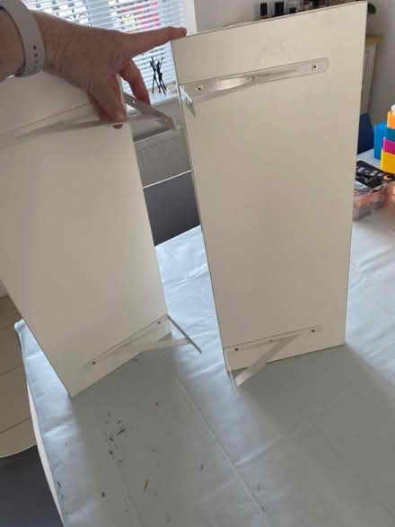 Photo of free Two identical white shelves (Brook End SG5) #1