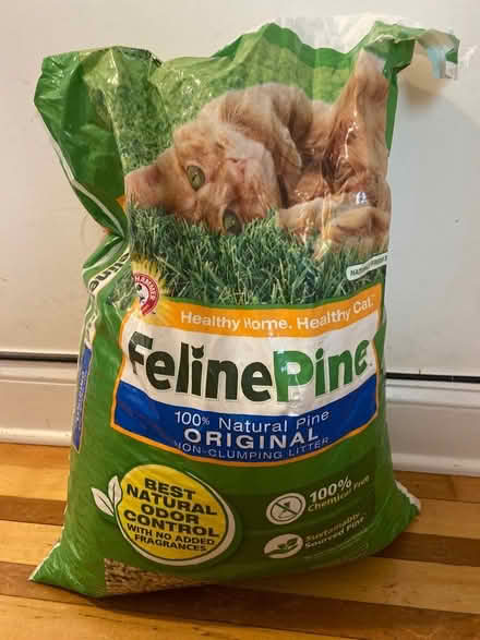 Photo of free 30lbs pine cat litter (Sunset Park) #1