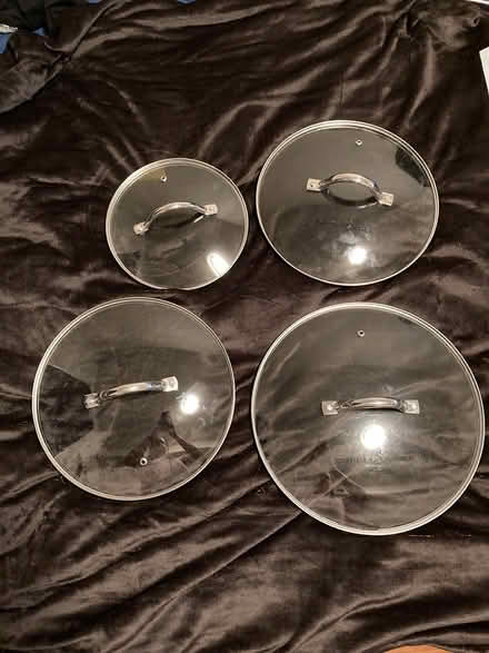 Photo of free Glass pot lids copper chef (Petworth) #1