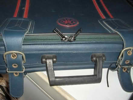 Photo of free Small Navy suitcase - no wheels. (Great Totham CM9) #1