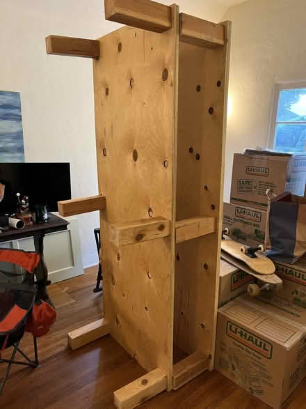 Photo of free 2 Wood Benches/Queen Size Bed Frame (Burbank) #2