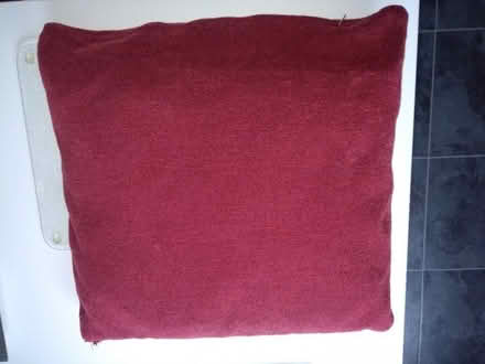 Photo of free Ruby red coloured cushions 45cm square approx (Knaresborough HG5) #1