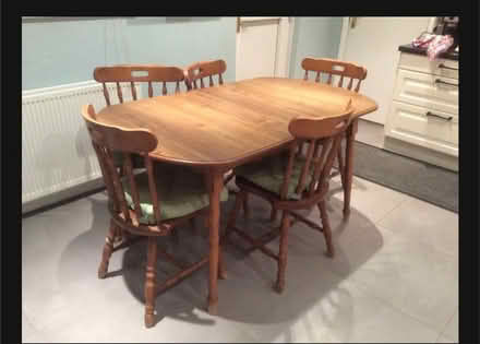Photo of free Extendable dining table + 5 chairs (Helens bay Bangor) #2