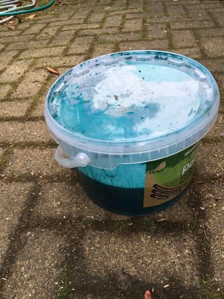 Photo of free turquise blue fence stain approx 5Litres (Bridge of Allan FK9) #1