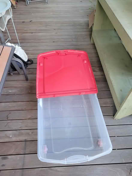 Photo of free sterilite under-bed storage bin (Roxbury) #2
