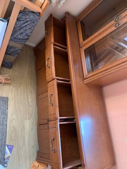 Photo of free Wooden Side Cabinet & Glass Top (Bosham, PO18) #4