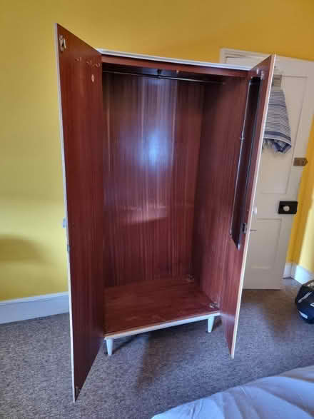 Photo of free 1960s solid wood wardrobe exc cond painted white (St Leonards TN38) #4
