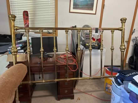 Photo of free Queen sized Brass headboard (South Reno-Fieldcreek Ranch) #1