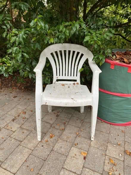 Photo of free White plastic chair (Crawley RH11) #1