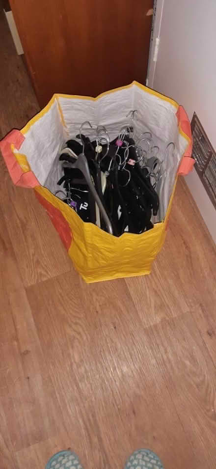 Photo of free Assorted plastic coathangers (Shapwick, Dorset) #1