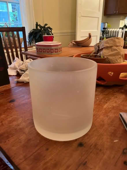 Photo of free Large frosted vase (Roland park/Evergreen) #1