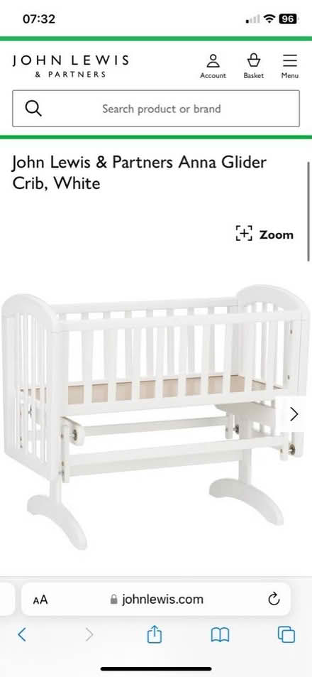 Photo of free John Lewis cot (Heaton Norris) #3