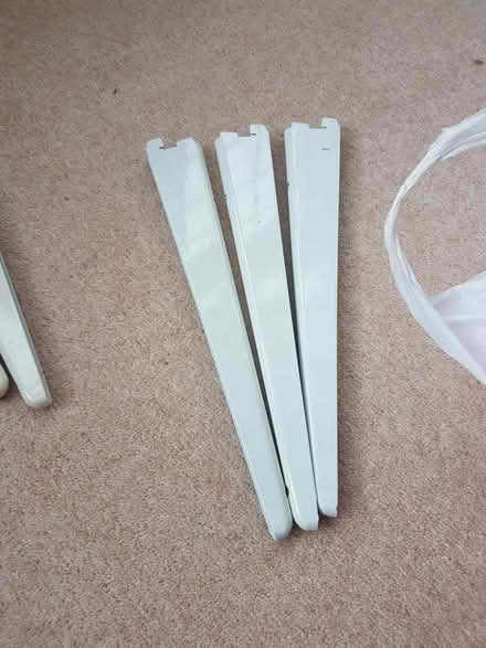 Photo of free White metal shelf brackets (Bear Flat) #1