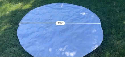 Photo of free 5’ Circular White table cloth (Mountain View near Costco/101) #1