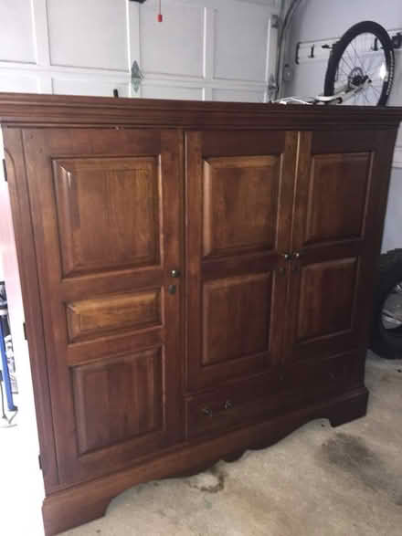Photo of free Solid Cherry Armoire (Convent Station/Morris Twnship) #1