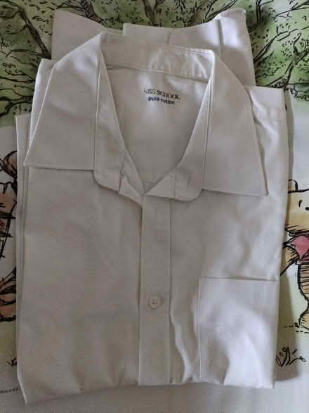 Photo of free 100% cotton boys' school shirts age 13-14 (Foxwood YO24) #1