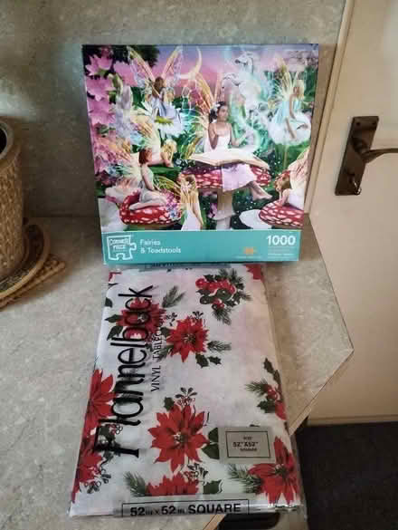 Photo of free Puzzle & Table Cloth (Harvey Close BS22) #1