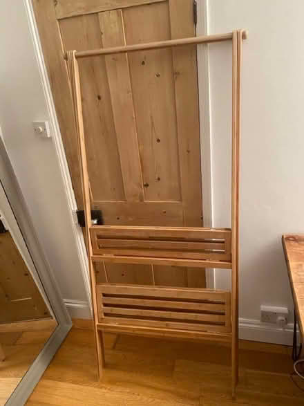 Photo of free Wooden clothes rack hanger (Hove Station area BN3) #4
