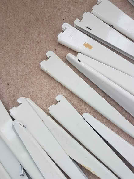 Photo of free White metal shelf brackets (Bear Flat) #3