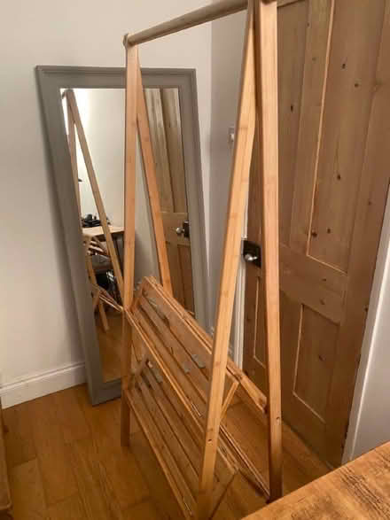 Photo of free Wooden clothes rack hanger (Hove Station area BN3) #1